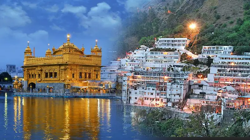 Amritsar Vaishno Devi Group Tour Package With Patnitop By Train